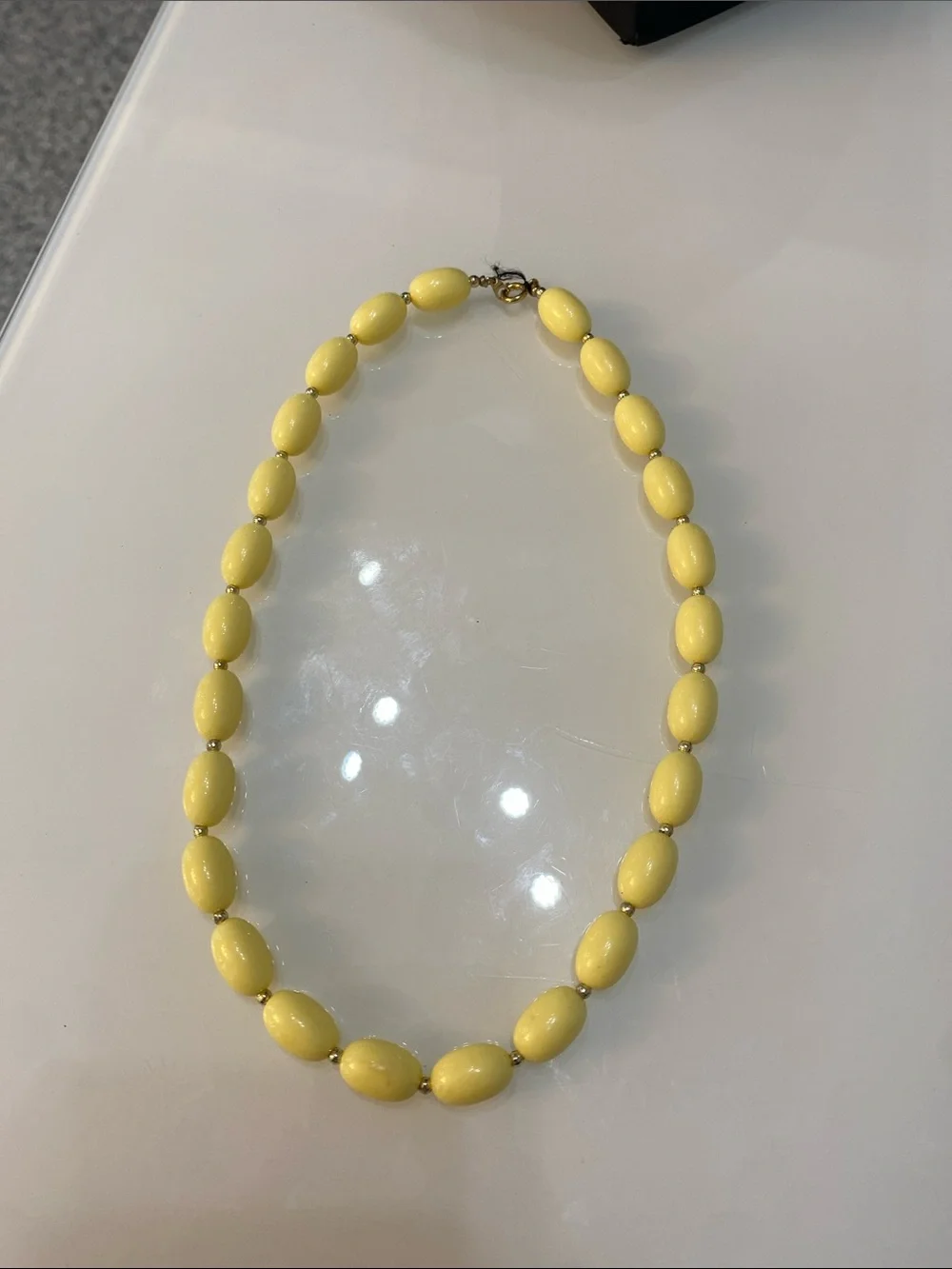 Yellow Bead Necklace